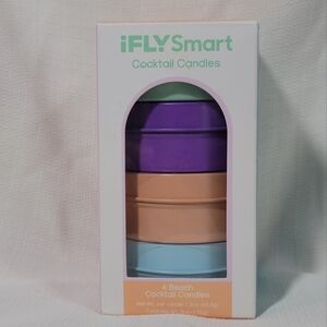 Ifly Smart Cocktail Candles Set Of‎ 4 Palm Wax Travel New Tropical Escape